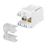 Keystone-pistikupesa GOOBAY Cat5 UTP LSA-&uuml;hendusega, valge