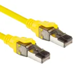 ACT Kollane 5 m SFTP CAT8 paigalduskaabel t&otilde;mbet&otilde;kestusega RJ45 pistikutega