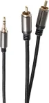 shiverpeaks PRO Series II heliadapteri kaabel, 3,5 mm pistik 2 x RCA (RCA) pistikule, stereo, 2,5 m (BS20-32255)