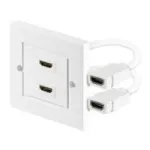 Wentronic Goobay HDMI&trade; seinakarp - 2 x HDMI&trade; A-pesa > 2 x HDMI &trade; A-pesa (51723)