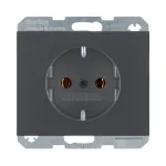 Pistikupesa Type F berker 47157006, 16 A, 250 V, antratsiit, termoplastist korpus