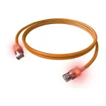 EasyLan DualBoot LED &uuml;henduskaabel RJ45 S/FTP Cat.6A (klass EA) - saCon-pistikuga - LSOH - oranž - 7.