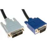 Hypertec 127711-HY VGA-kaabel 3 m DVI-A VGA (D-Sub) Must, sinine, valge