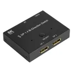 Good Connections GC-M0262 DisplayPort 1.4 l&uuml;liti, kahesuunaline 2-teeline, 8K 30 Hz, must