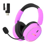 HATOR Phoenix 2 Wireless k&otilde;rvaklapid, juhtmega ja juhtmevaba, peak&otilde;lariba, m&auml;nguritele, USB USB-C / USB Type-A, Bluetooth, violetne