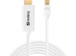 Sandberg MiniDP 1.2 > HDMI 4K 2 m, 2 m, Mini DisplayPort, HDMI, Isane, Isane, Valge