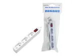 Pikendusjuhe LogiLink LPS230 1.5 m 3 vahelduvvoolupesaga siseruumidesse valge