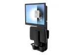 Ergotron Sit-Stand Vertical Lift, Patient Room - Mounting Kit (Wrist Rest, Mouse Holder, Vertical Adjustment Rail, Barcode Scanner Holder, Keyboard Tray, Monitor Arm, Pull-out Mouse Tray)