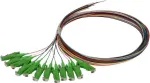 SYNERGY21 S215560 Kiudoptiline &uuml;henduskaablite komplekt 2 m OS2 E-2000 (LSH) mitmev&auml;rviline 12-pakk
