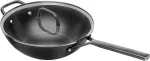 ZWILLING Milano Wok klaaskaanega 30 cm, must