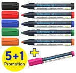 Schneider Maxx 290 Whiteboard ja Flipchart Markerite Komplekt 6 Erinevat V&auml;rvi 2,0 - 3,0 mm