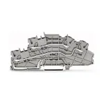 WAGO 2003-6642 L&auml;biv klemmliist, TOPJOB&reg; S, 2-juhiline, 4 mm&sup2;, hall, 800 V, 24 A
