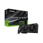 MSI GeForce RTX 5080 16G INSPIRE 3X OC graafikakaart, 16GB GDDR7, kolm ventilaatorit, must