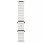 iWear S1 Grooved Soft Silicone 20mm Strap for Apple Watch 49mm / 45mm / 44mm / 42mm White