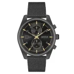 BOSS meeste k&auml;ekell 1514150 (44mm) - sinine sihverplaat, roostevaba teras