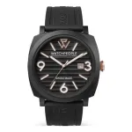 WATCHPEOPLE Naiste 700994 analoogkvarts-kell 45mm must sihverplaat nahkrihm