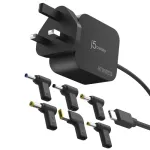 J5CREATE 67W GaN PD USB-C Mini Laadija UK Pistikuga ja 6 DC-pistikuga
