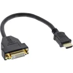 InLine HDMI-DVI adapter, HDMI A-pistik / DVI emane, 0,2 m