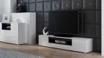 Cama TV-alus VIVA 180 valge/valge l&auml;ikiv + must