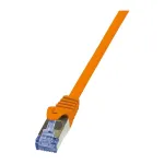 LogiLink CQ3068S PrimeLine Cat.6A S/FTP RJ45 &uuml;henduskaabel, 3 m, leegiaeglustav, oranž