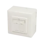 DSIT pinnale paigaldatav varjestatud Cat. 6a kahekordne RJ45 pistikupesa, elevandiluu