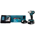 L&ouml;&ouml;kkruvikeeraja Makita DTW300RTJ 3200 p/min, 18V, 2 akut