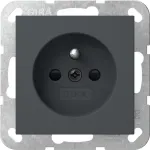 Gira 448528 Schuko pistikupesa maanduskontaktiga, System 55, puhtvalge