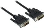 GoodConnections DVI-D Single Link kaabel 18+1 isane-Isane, 1,8m, must, kullatud, topeltvarjestusega, HDCP, 1920x1200 4310-DD2