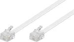 Goobay modulaarne &uuml;henduskaabel RJ11/RJ14 (6P4C) pistik-pistik, 3 m, valge (93067)