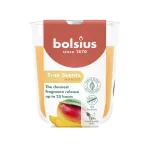 BOLSIUS True Scents Mango l&otilde;hnastatud klaaspurgis k&uuml;&uuml;nal &Oslash;80x73mm
