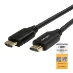 StarTech.com HDMM1MP 1 m (3 jala) Premium sertifitseeritud kiire HDMI 2.0 kaabel Ethernetiga, 4K 60 Hz, HDR, isane&ndash;isane, must