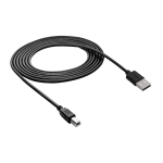 Akyga AK-USB-12 USB 2.0 printerikaabel USB-A (M) - USB-B (M), 3 m, must