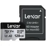 Flash Memory Lexar 128GB UHS-I MicroSDXC Professional SILVER PLUS