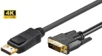 Microconnect DP-DVI-MM-300 videokaabli adapter 3 m DisplayPort Must