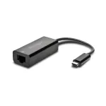 Kensington CA1100E USB-C Etherneti adapter, juhtmega, USB USB-C, Ethernet, 1000 Mbit/s, must