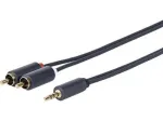 Vivolink PROMJRCA5 helikaabel 5 m 3,5 mm 2 x RCA must