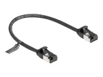V&otilde;rgukaabel DeLOCK RJ45 pistik pistikule Cat.8.1 0,25 m must