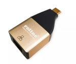 ROLINE soomuundur USB Type C RJ-45-le must kuldne 12.02.1111