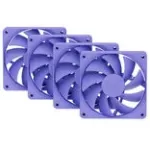 Arvuti jahutusventilaator HYTE FA12-TM-4 120 mm violetne, 1500 RPM, 72 m&sup3;/h, 1,6 mmH2O, FDB, pakendis 4 tk