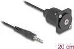 Audio Kaabel DeLOCK 88150 3,5 mm Isane Ema 0,2 m Must
