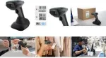 K&auml;eshoitav v&ouml;&ouml;tkoodiskanner Safescan 350-BT &mdash; 1D ja 2D juhtmevaba skanner, Bluetooth