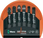 Wera 05057695001 Bit-Check 6 Impaktor 1 kruvitsaotsakute komplekt, 6 tk