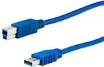 e+p CC 302 USB-kaabel, USB 3.0 (3.1 Gen 1), USB A &ndash; USB B, isane/isane, 1,5 m, sinine