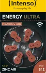 Intenso A312 Energy kuuldeaparaadipatarei 6-pack blister - Patarei - 148 mAh &uuml;hekordne patarei 312 tsink-karbon (7504436)