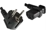 Microconnect PE010518L toitejuhe must 1,8 m CEE7/7 C13 pistikupesa