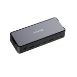 Verbatim CDS-15SSD USB-C Pro juhtmega dokkimisjaam, USB 3.2 Gen 1 (3.1 Gen 1) Type-C, 15 porti, 256 GB SSD, 2x HDMI, DisplayPort, 100 W Power Delivery, must, hall