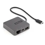 StarTech.com USB-C mitmepordiadapter - USB 3.1 Gen 2 USB-C minidokk - USB-C to 4K HDMI v&otilde;i 1080p VGA video - 10Gbps USB-A USB-C, GbE - kaasaskantav reisimiss&uuml;learvuti dokk - t&ouml;&ouml;tab Thunderbolt 3-ga