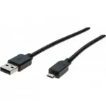 Hypertec 532452-HY USB-kaabel USB 2.0 0,5 m USB A Micro-USB B Must