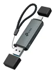 TP‑LINK UA430D kaardilugeja USB 3.1 &mdash; MicroSD/SD tugi, 200 Mbit/s, must, 75&times;22,9&times;9,3 mm