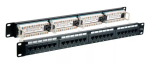 Patch-paneel EFB Elektronik 37585.1, 24-pordiline RJ-45, 1U rack, 5000 Mbit/s, kullatud kontaktid, must